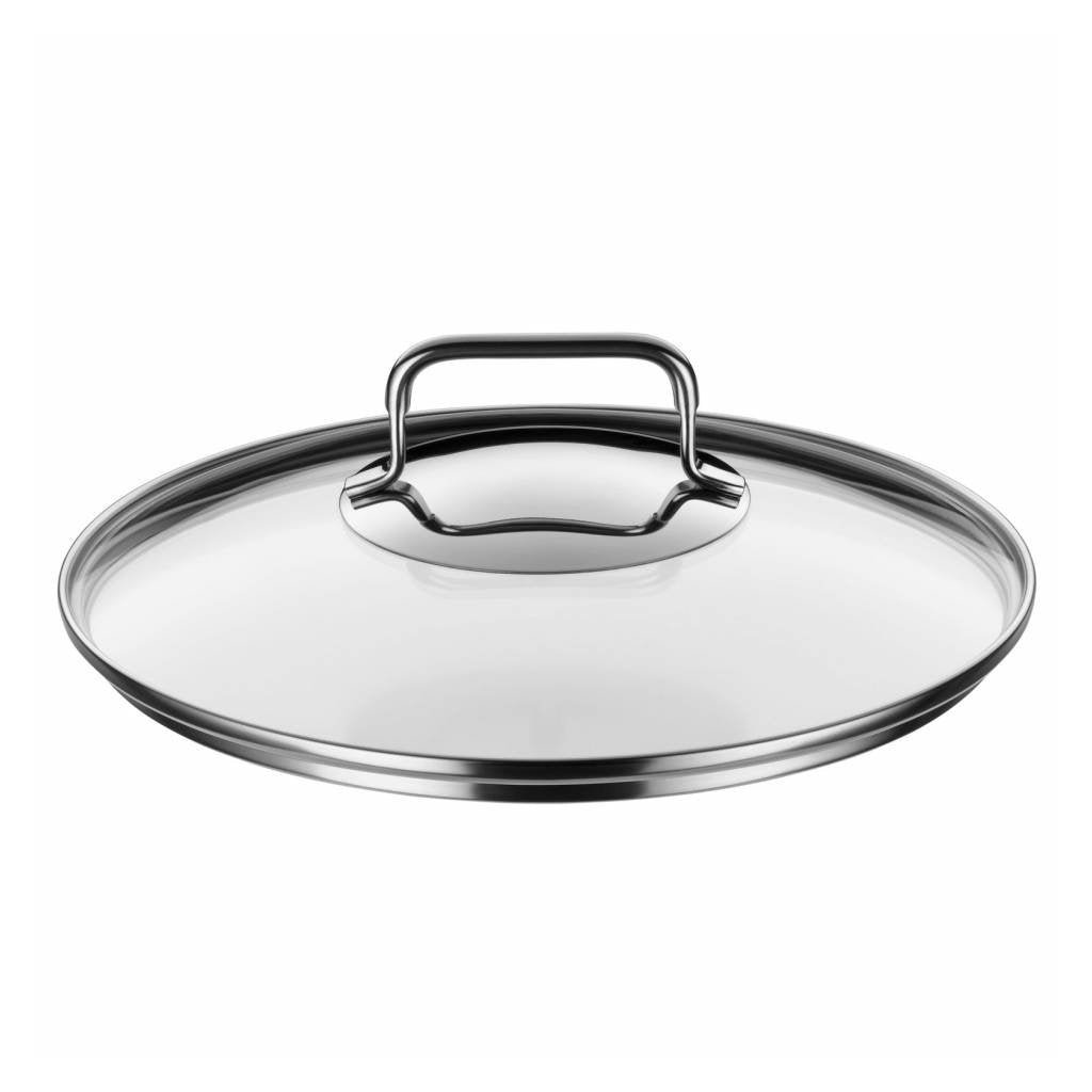 Conjunto de Panelas WMF Inox Cromargan® – 5 Peças Premium com Tampas de Vidro
