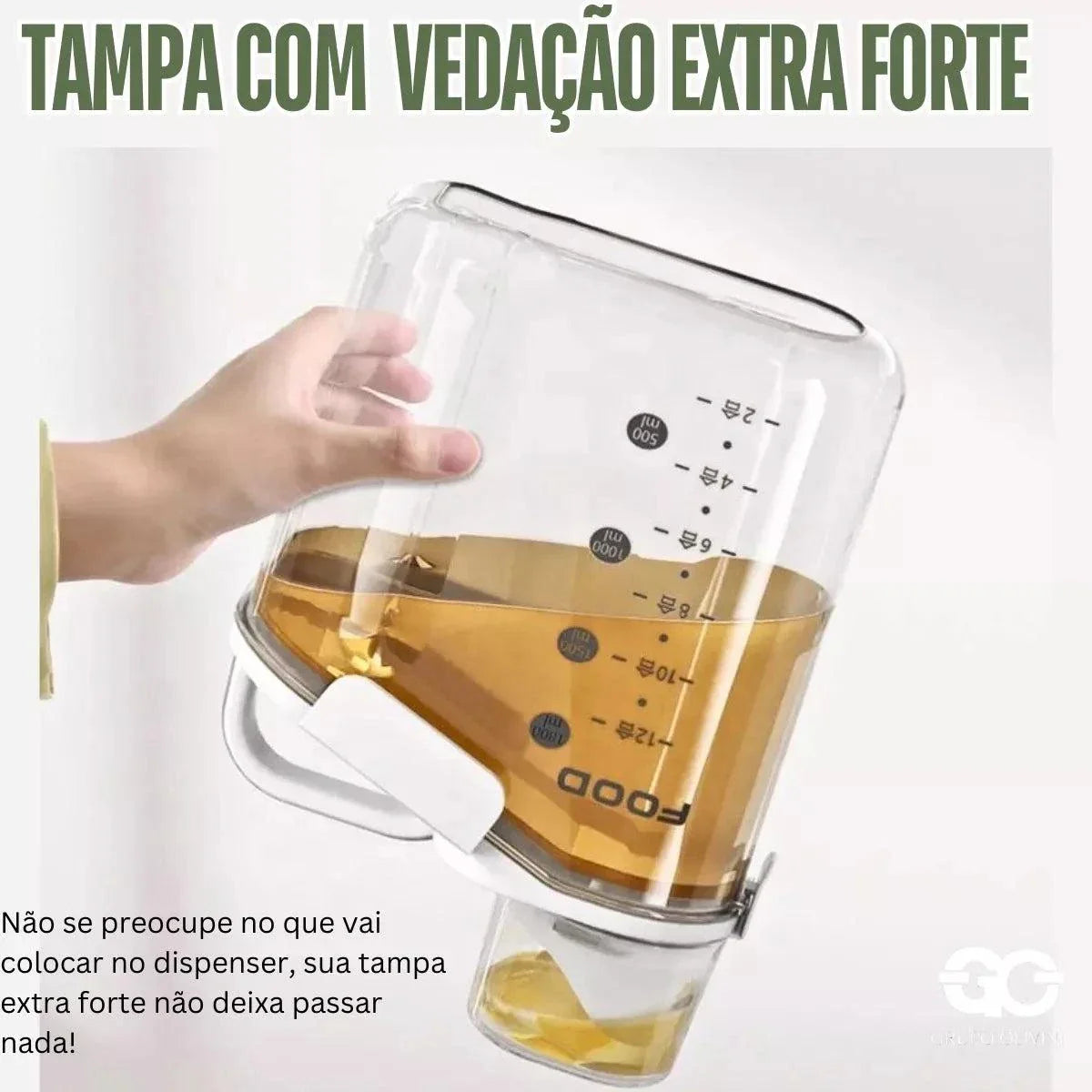 SaveFood™ Dispenser de Vidro para Alimentos