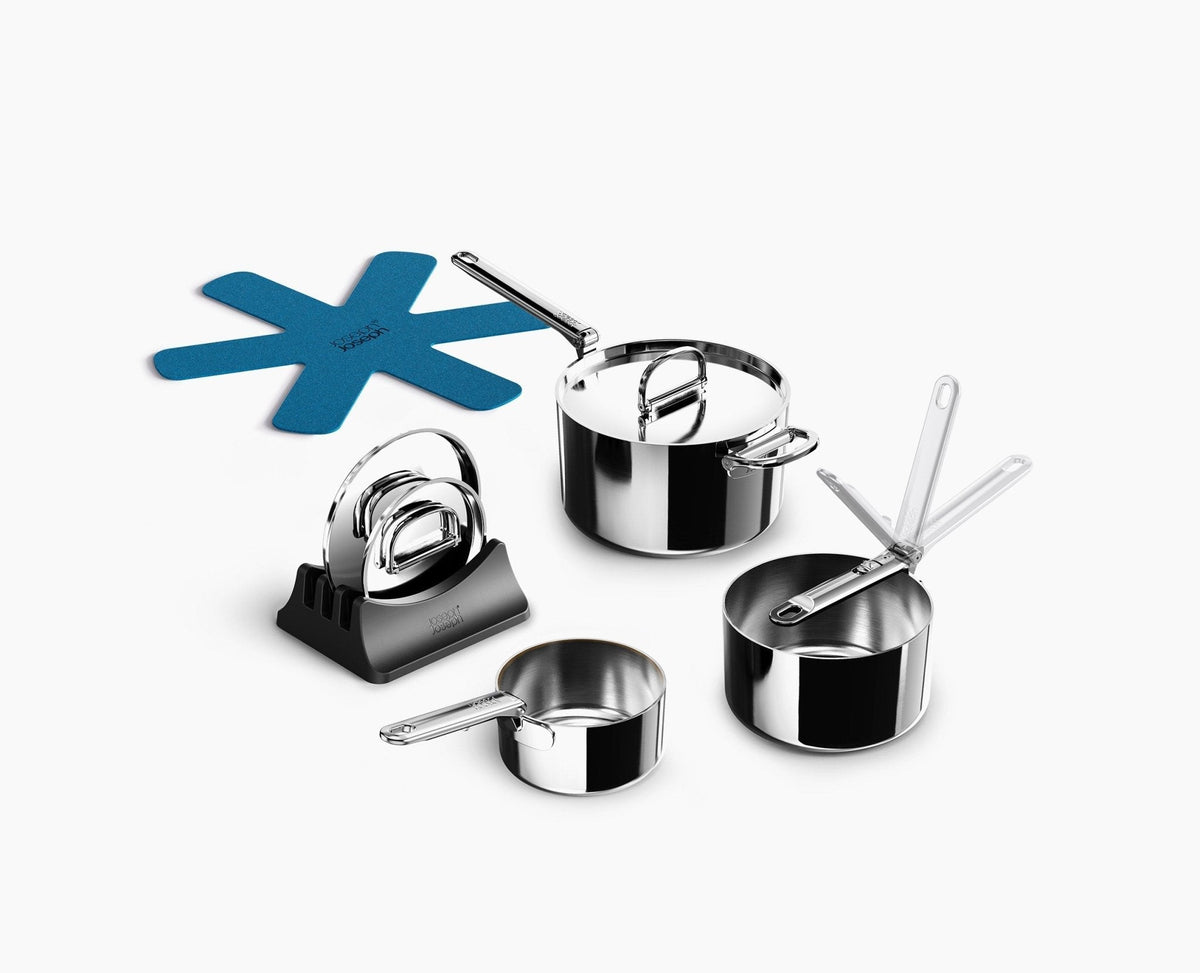 Space Steel Trio™ – Conjunto de 3 Panelas Inox Premium