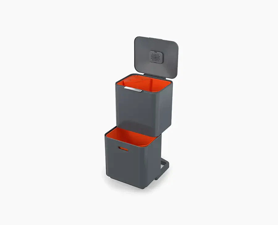 EcoTotem 60L™ – Lixo e Reciclagem Organizados com Estilo