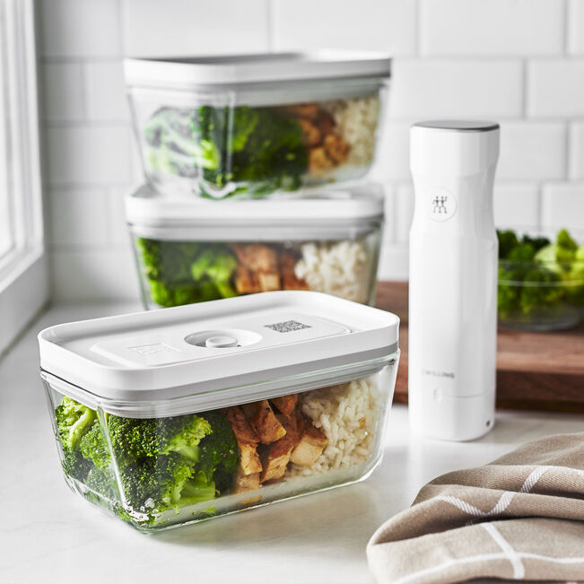 Fresh & Save SmartBox™ bomba de vácuo + 4 caixas L, 5 peças, vidro